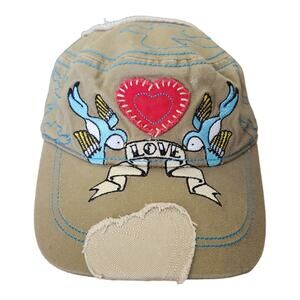 Pugs Gear Love Birds Hearts Cadet hat cap lid